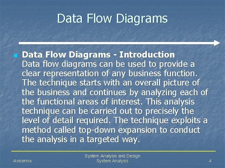 Data Flow Diagrams n Data Flow Diagrams - Introduction Data flow diagrams can be