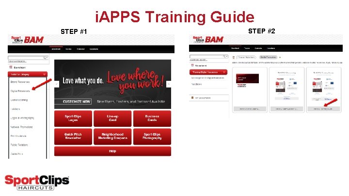 i. APPS Training Guide STEP #1 STEP #2 