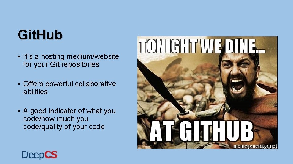 Git. Hub • It’s a hosting medium/website for your Git repositories • Offers powerful Git. Hub • It’s a hosting medium/website for your Git repositories • Offers powerful
