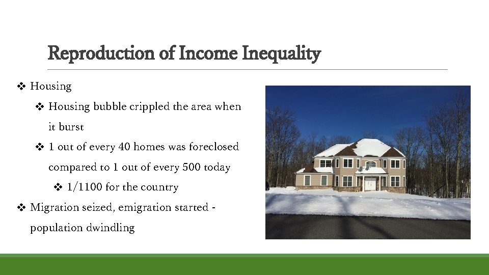 Reproduction of Income Inequality v Housing bubble crippled the area when it burst v