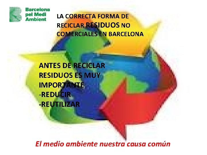 LA CORRECTA FORMA DE RECICLAR RESIDUOS NO COMERCIALES EN BARCELONA ANTES DE RECICLAR RESIDUOS