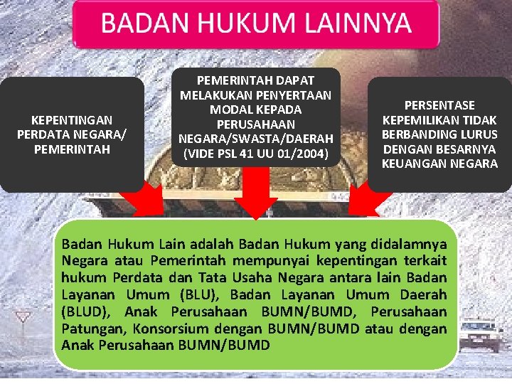 KEPENTINGAN PERDATA NEGARA/ PEMERINTAH DAPAT MELAKUKAN PENYERTAAN MODAL KEPADA PERUSAHAAN NEGARA/SWASTA/DAERAH (VIDE PSL 41
