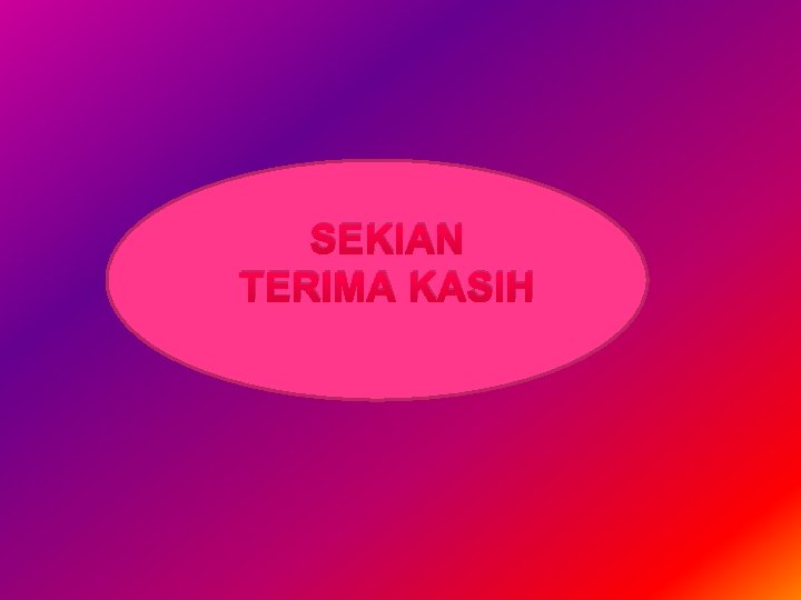 SEKIAN TERIMA KASIH 