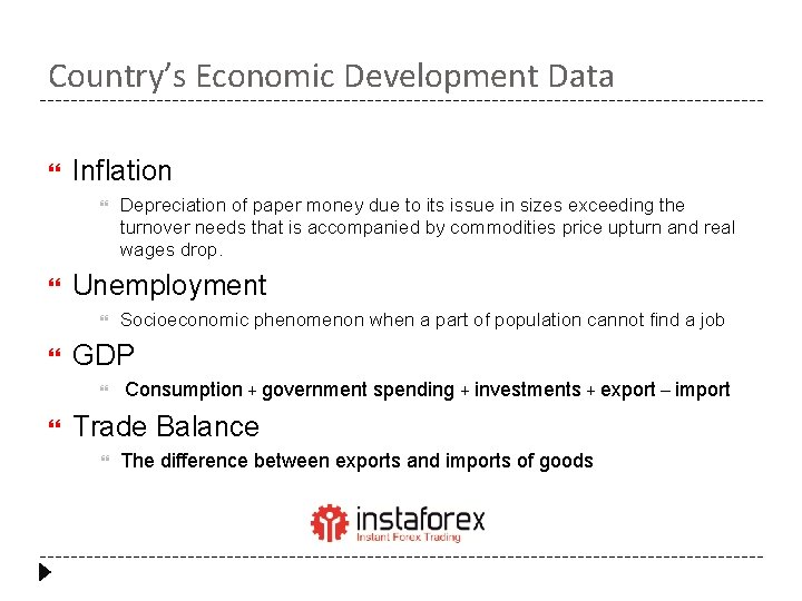 Country’s Economic Development Data Inflation Unemployment Socioeconomic phenomenon when a part of population cannot