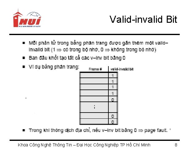 Valid-invalid Bit Khoa Công Nghệ Thông Tin – Đại Học Công Nghiệp TP Hồ