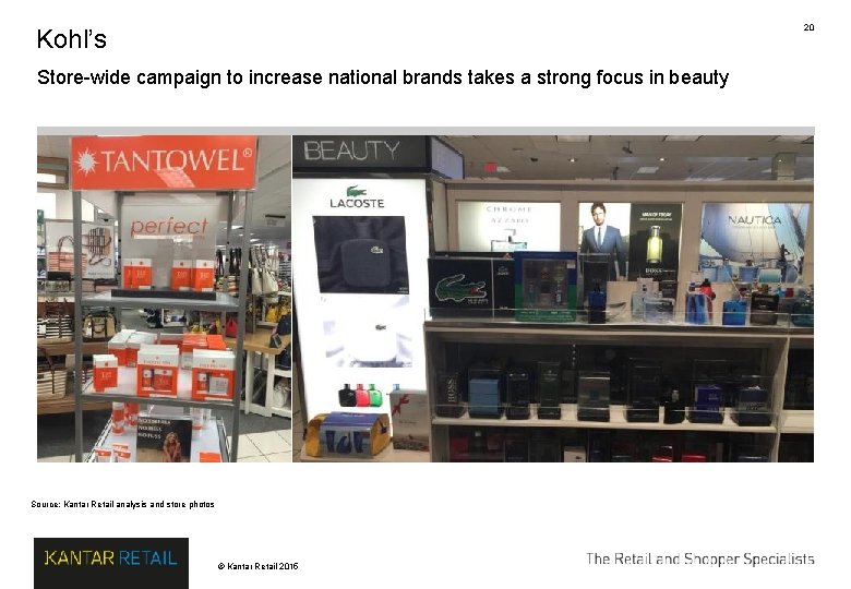 20 Kohl’s Store-wide campaign to increase national brands takes a strong focus in beauty