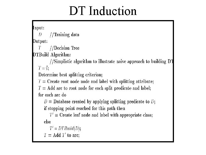DT Induction 