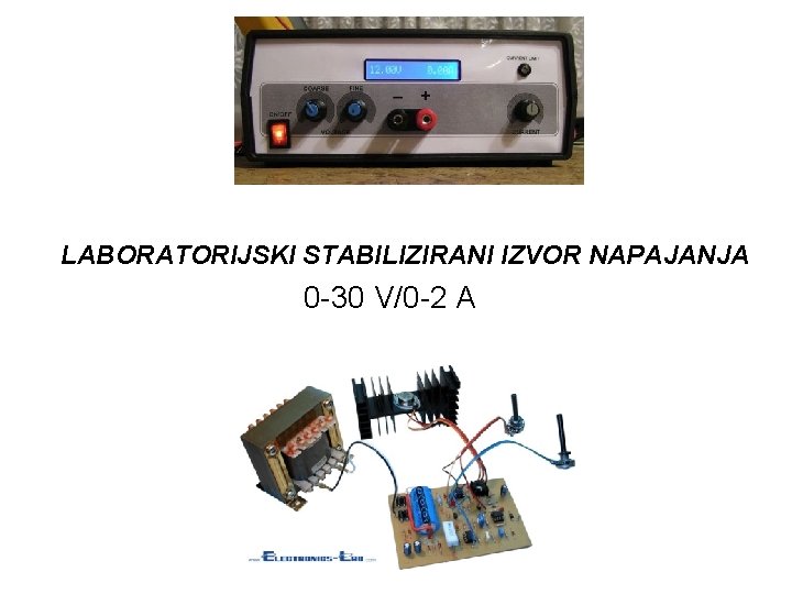 LABORATORIJSKI STABILIZIRANI IZVOR NAPAJANJA 0 -30 V/0 -2 A 