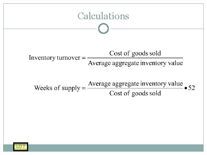 Calculations LO 7 