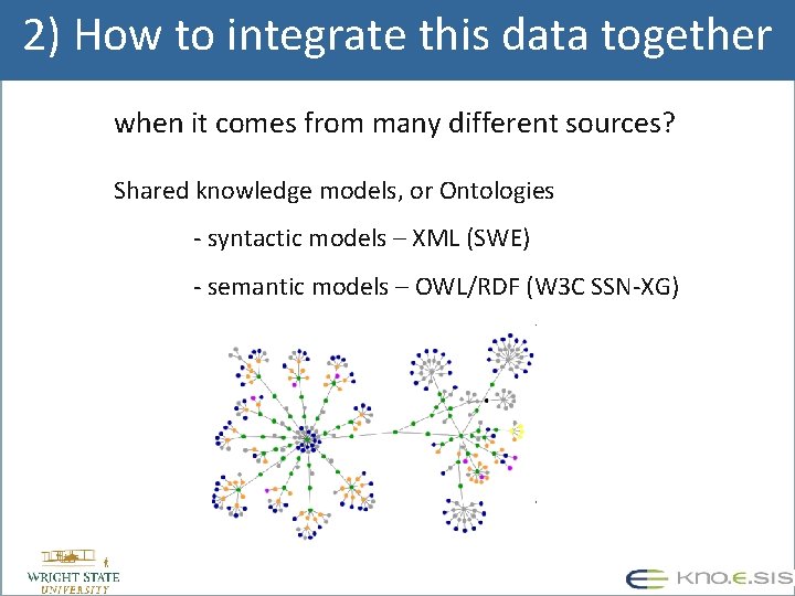 2) How to integrate this data together when it comes from many different sources?
