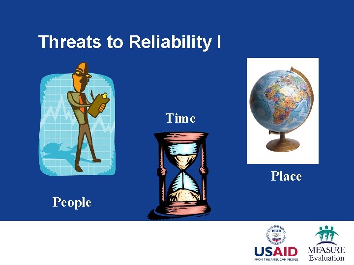Threats to Reliability I Time Place People 