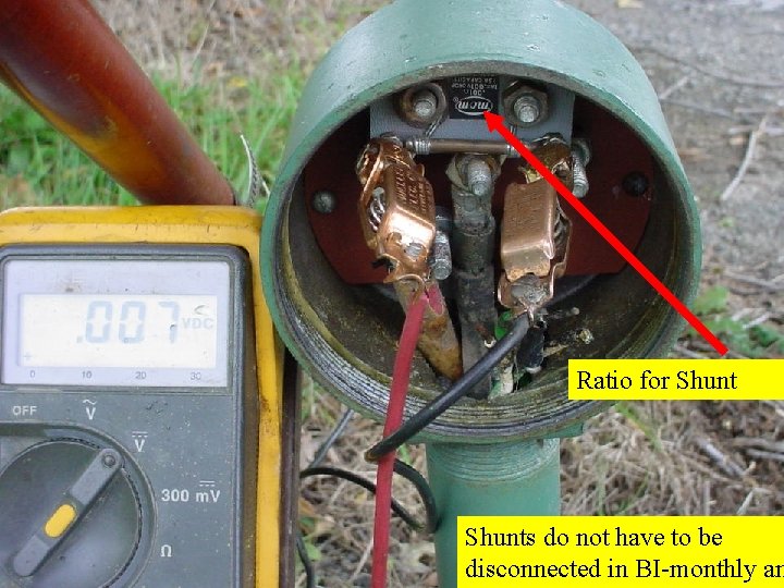 Ratio for Shunts do not have to be disconnected in BI-monthly an 