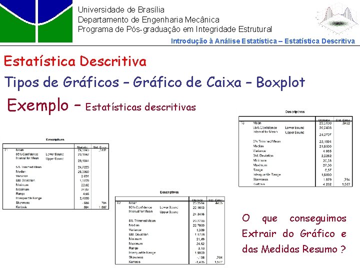 Universidade de Brasília Departamento de Engenharia Mecânica Programa de Pós-graduação em Integridade Estrutural Introdução