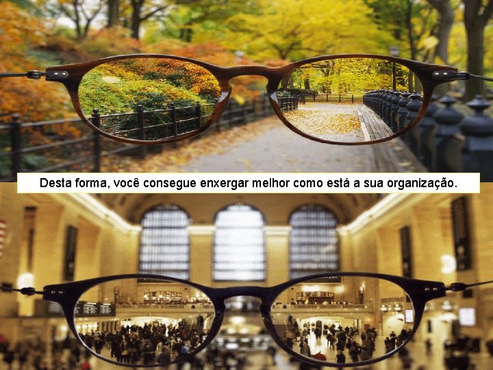  Desta forma, você consegue enxergar melhor como está a sua organização. 