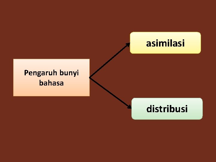 asimilasi Pengaruh bunyi bahasa distribusi 
