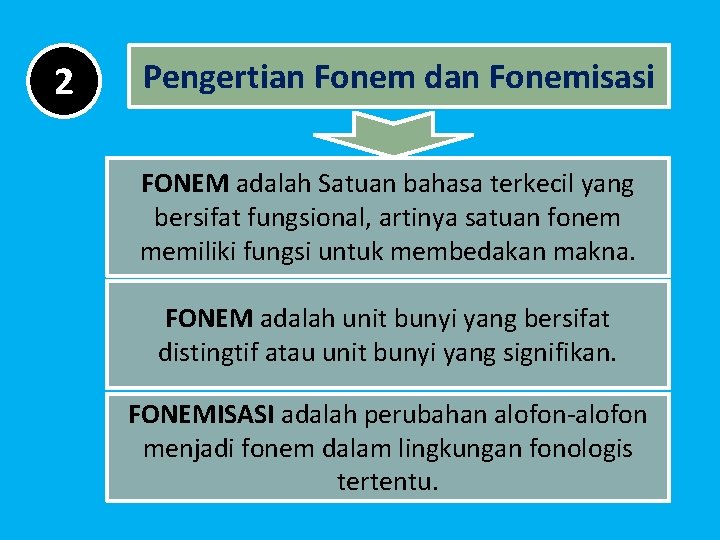 2 Pengertian Fonem dan Fonemisasi FONEM adalah Satuan bahasa terkecil yang bersifat fungsional, artinya