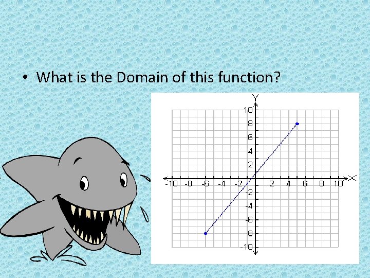  • What is the Domain of this function? 