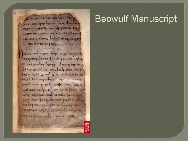 Beowulf Manuscript 