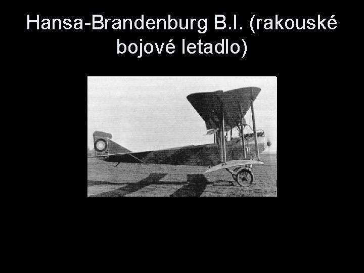 Hansa-Brandenburg B. I. (rakouské bojové letadlo) 