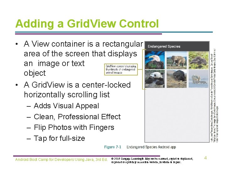 Adding a Grid. View Control • A View container is a rectangular area of