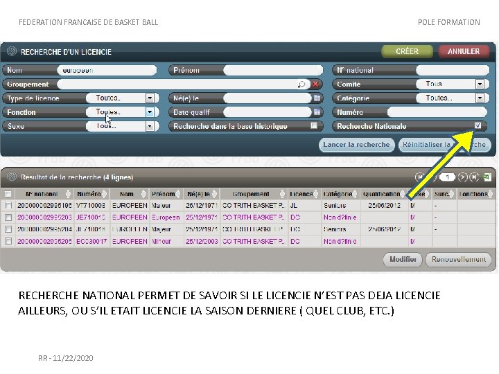 FEDERATION FRANCAISE DE BASKET BALL POLE FORMATION RECHERCHE NATIONAL PERMET DE SAVOIR SI LE FEDERATION FRANCAISE DE BASKET BALL POLE FORMATION RECHERCHE NATIONAL PERMET DE SAVOIR SI LE