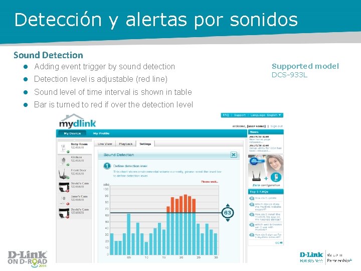 Detección y alertas por sonidos Sound Detection l Adding event trigger by sound detection