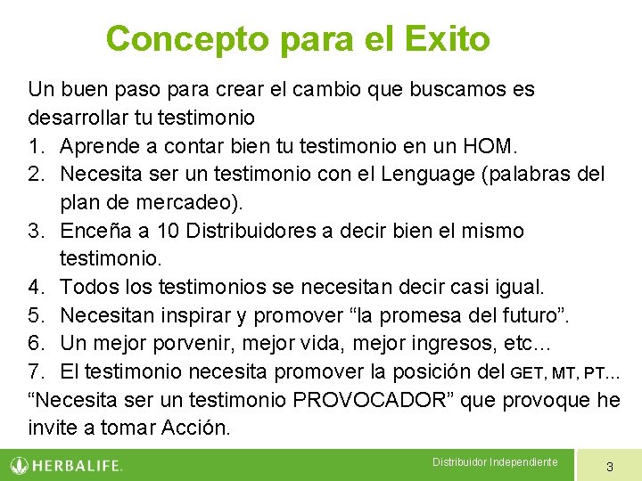 Concepto para el Exito Un buen paso para crear el cambio que buscamos es