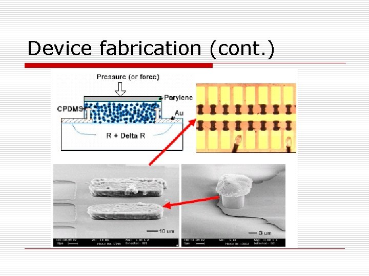 Device fabrication (cont. ) 
