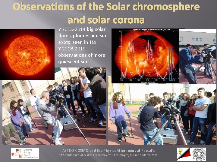 Observations of the Solar chromosphere and solar corona Y 2013 -2014 big solar flares,