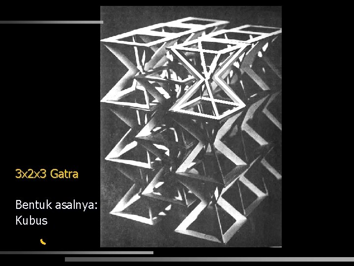 3 x 2 x 3 Gatra Bentuk asalnya: Kubus 