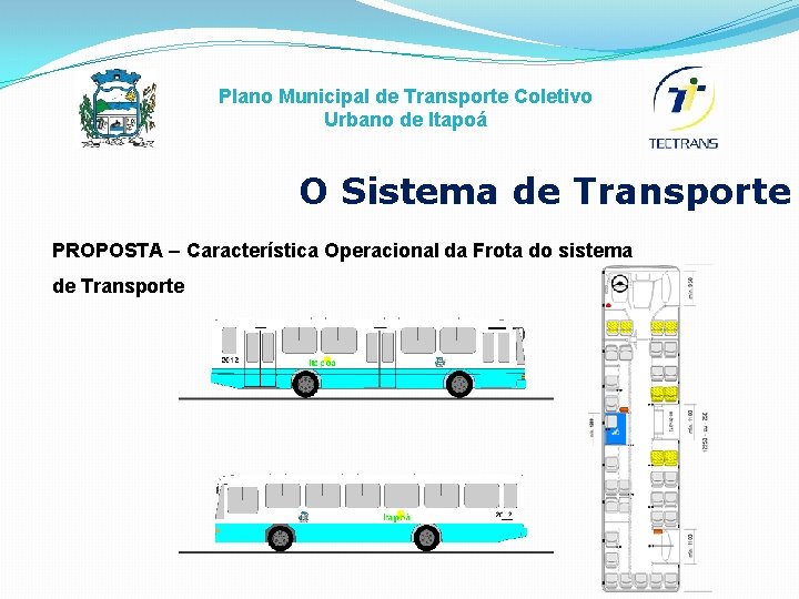 Plano Municipal de Transporte Coletivo Urbano de Itapoá O Sistema de Transporte PROPOSTA –