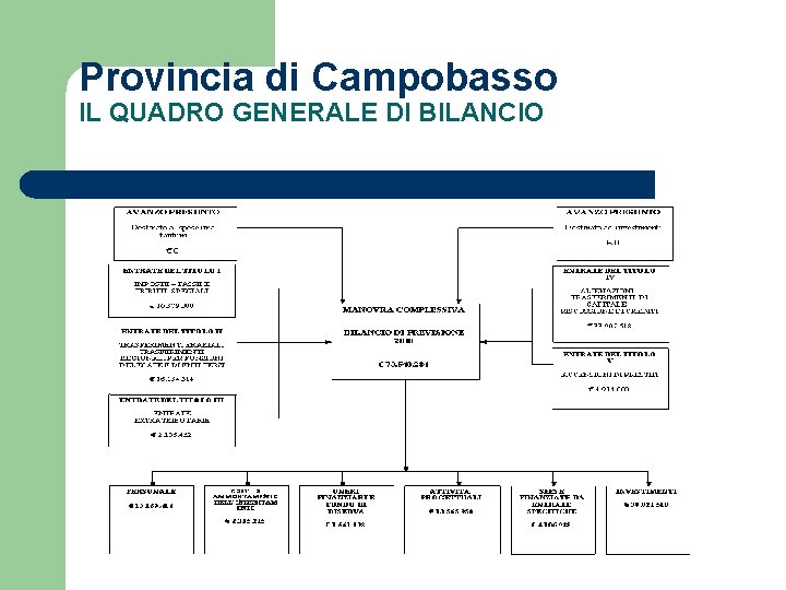 Provincia di Campobasso IL QUADRO GENERALE DI BILANCIO 