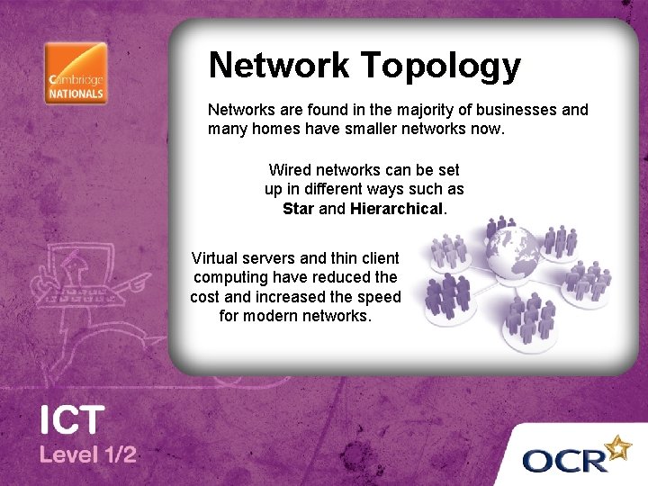 Network Topology Networks are found in the majority of businesses and many homes have