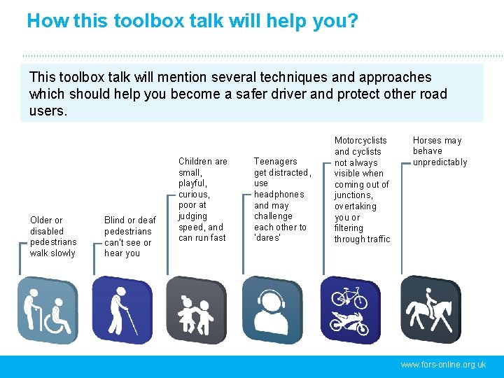 How this toolbox talk will help you? This toolbox talk will mention several techniques