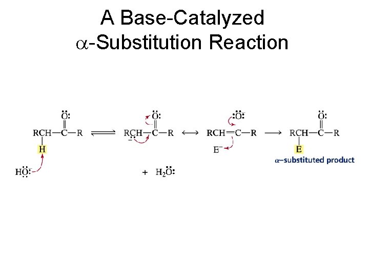 A Base-Catalyzed a-Substitution Reaction 