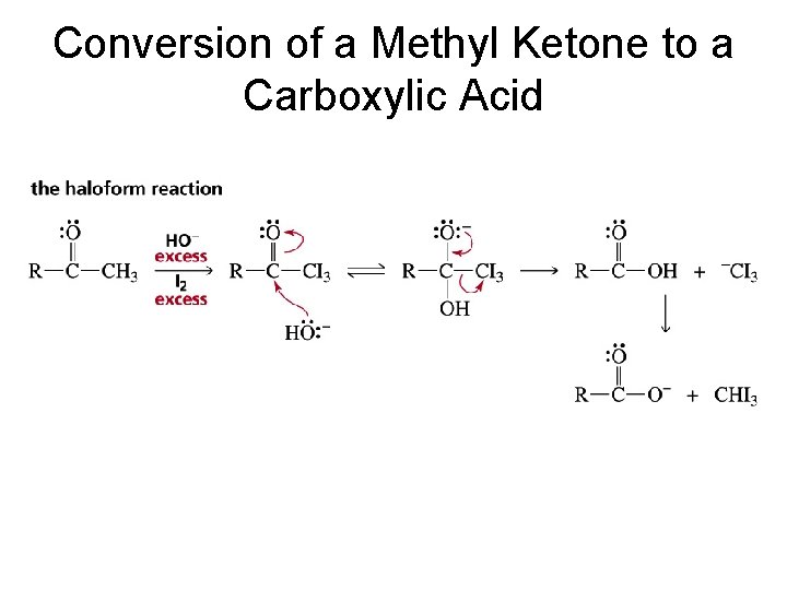 Conversion of a Methyl Ketone to a Carboxylic Acid 