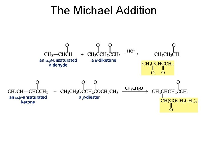 The Michael Addition 