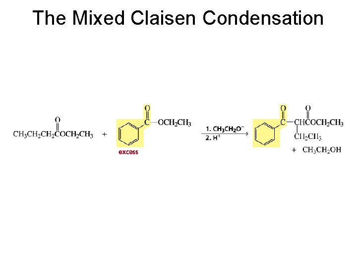 The Mixed Claisen Condensation 