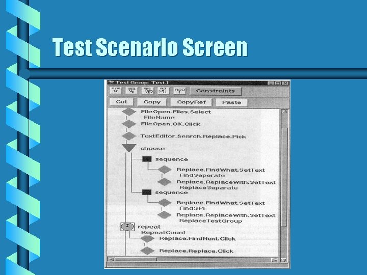 Test Scenario Screen 