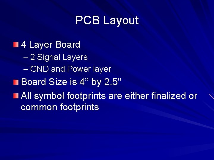 PCB Layout 4 Layer Board – 2 Signal Layers – GND and Power layer PCB Layout 4 Layer Board – 2 Signal Layers – GND and Power layer