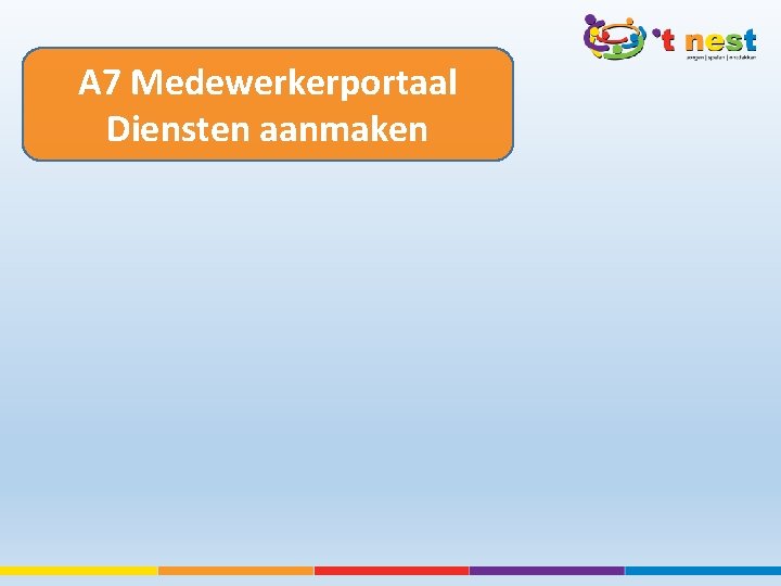 A 7 Medewerkerportaal Diensten aanmaken 
