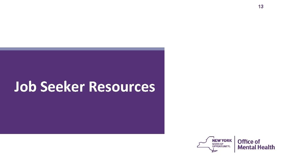 13 Job Seeker Resources 
