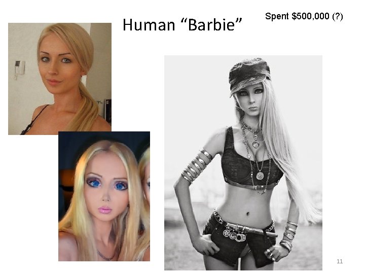 Human “Barbie” Spent $500, 000 (? ) 11 