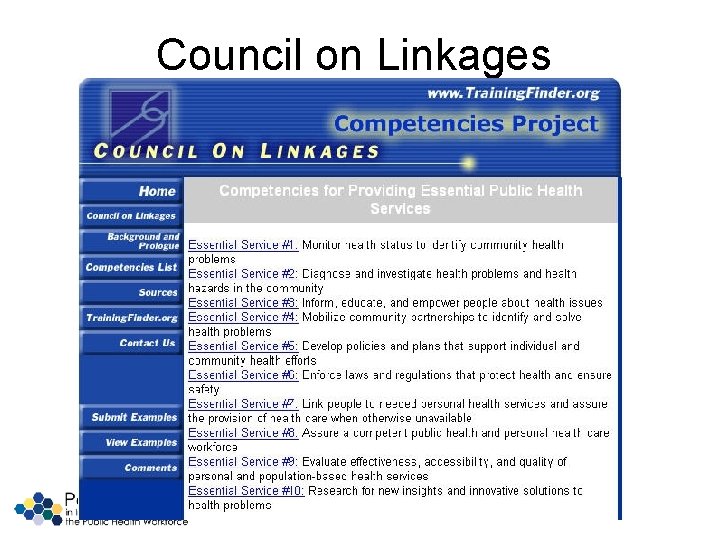 Council on Linkages 