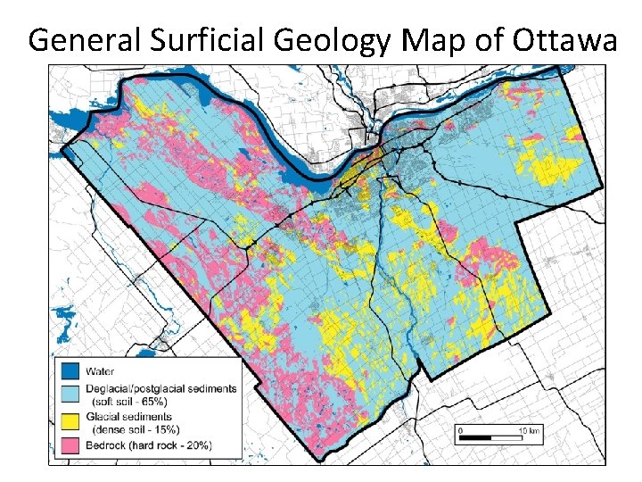 General Surficial Geology Map of Ottawa 