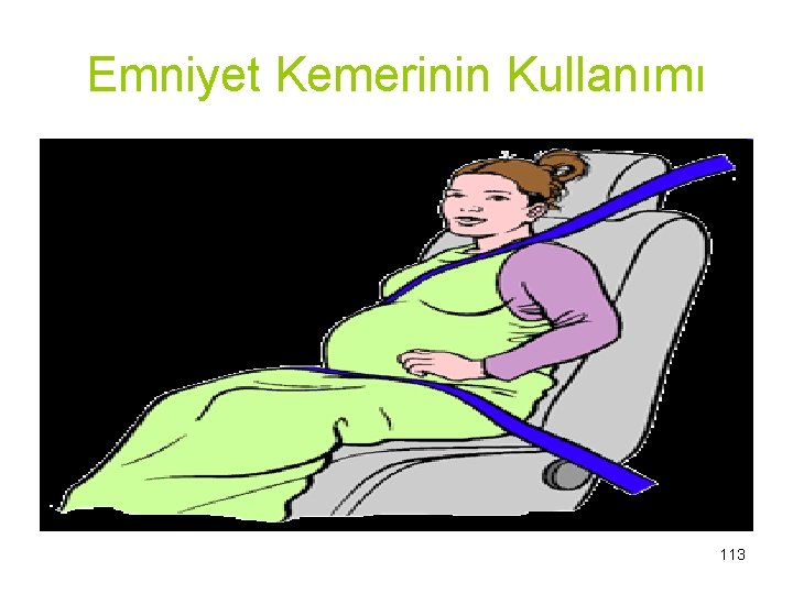 Emniyet Kemerinin Kullanımı 113 