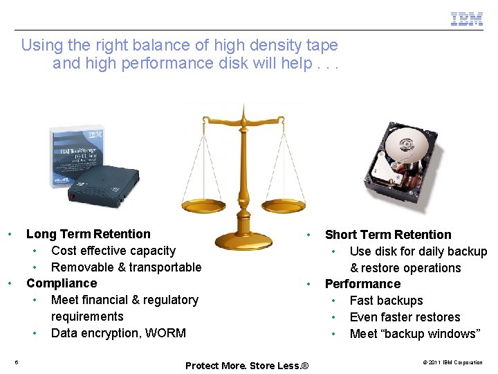 Using the right balance of high density tape and high performance disk will help.