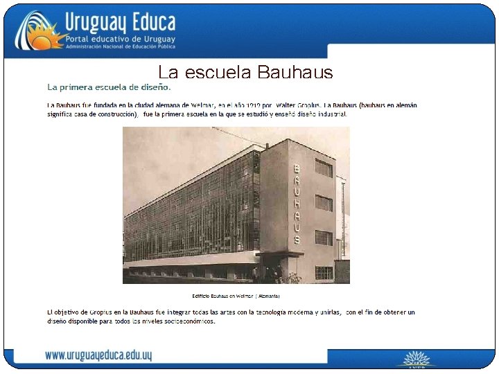 La escuela Bauhaus 