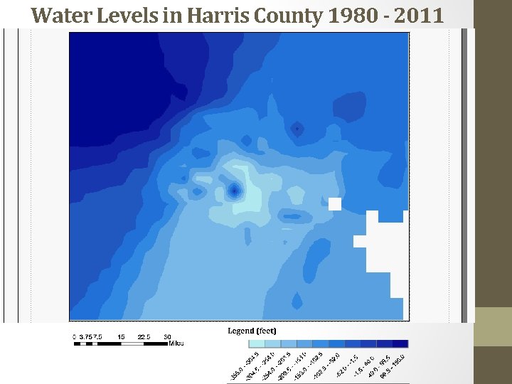 Water Levels in Harris County 1980 - 2011 