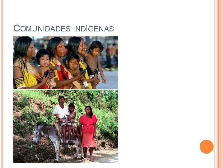 COMUNIDADES INDÍGENAS COMUNIDADES INDÍGENAS